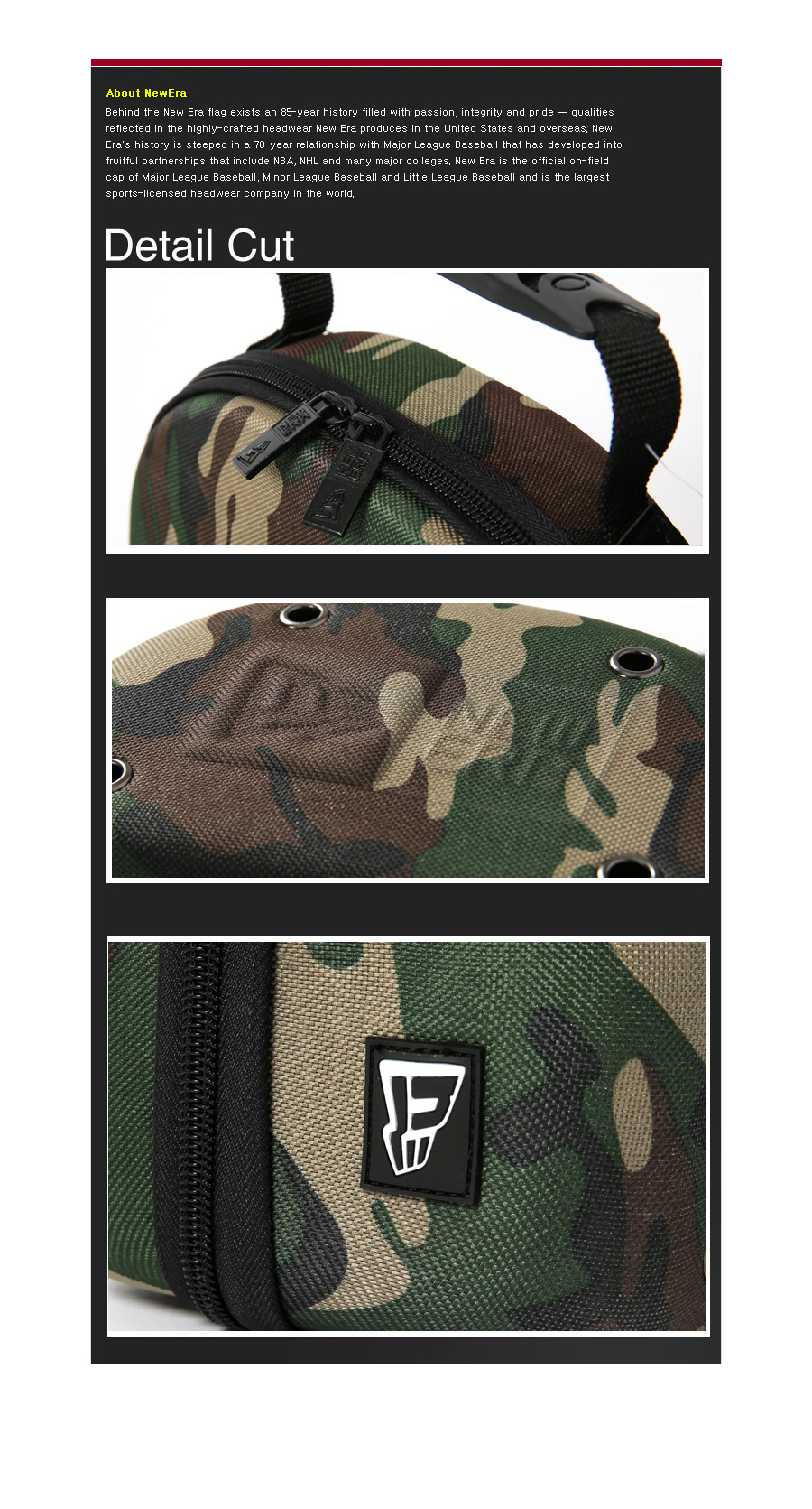 뉴에라 - 캡 캐리어 2피스 - black/camo